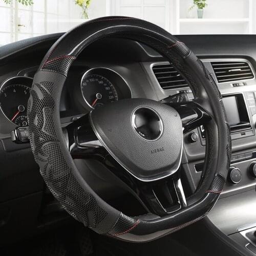 Car Steering Wheel Cover D Shape For VW Golf 6 Golf 7 for Hyundai Ioniq 2017 2018 For Citroen C3-XR C4 Sega C4L Elysee