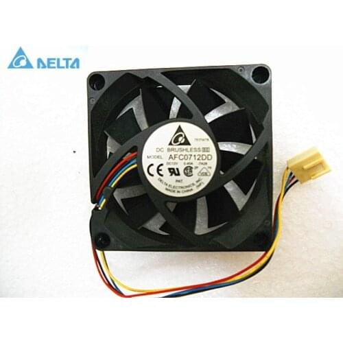 For delta AFC0712DD DC 12V 0.45A 7020 7cm 70mm four-wire pwm tempreture control cooling fan