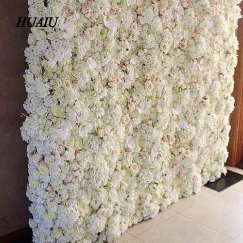 Artificial flower wall 60*40cm rose hydrangea flower background wedding flowers home party Wedding decoration accessories