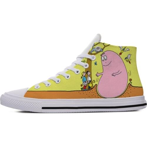 2019 Hot Cool Fashion New Summer Sneakers Handiness Casual Shoes 3D Printed Cartoon Funny For Men Women Les Barbapapa