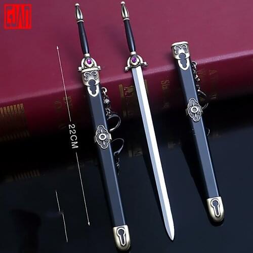 Fate Night Surrounding Fate Lanling King Sword Alloy Model 22cm Sword Ornaments Metal Die Casting Mini Toy Ornaments Collection