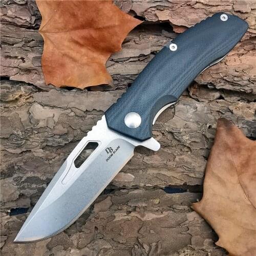 Outdoor Tactical Camping Hunting Survival Pocket Quick Folding Knife D2+G10 Jackknife Portable EDC Kitchenware Outdoor Tool