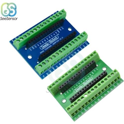 NANO Terminal Adapter Board For Arduino Nano 3.0 V3.0 AVR ATMEGA328P ATMEGA328P-AU Module Expansion Shield Module