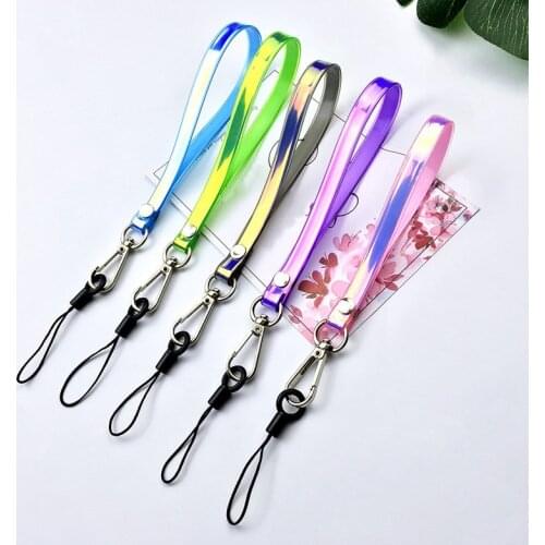 1pcs Laser Discolor Weaving Lanyard Neck Strap for Keys ID Card Mobile Phone Straps for Phone USB Holder Hang Rope