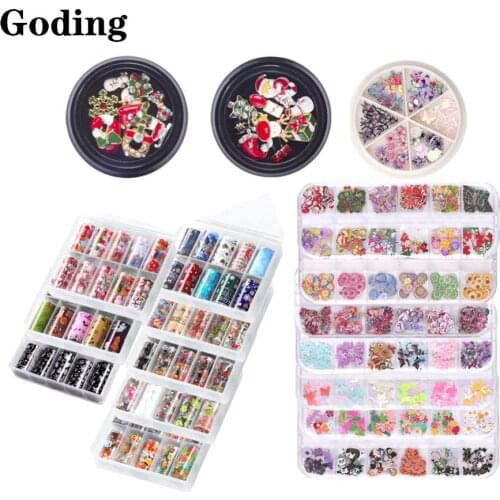 Christmas Nail Art/Starry Sky Sticker Jewelry Set/Snowflake Bell Christmas Series Alloy Nail Patch/Nail Sticker Rhinestone