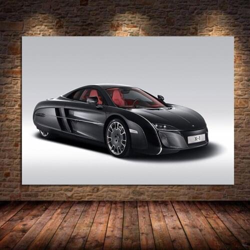 Modern Auto black Sports car McLaren Wall Art Picture Canvas Painting Poster and Prints for Home Decoration Living Room Unframed