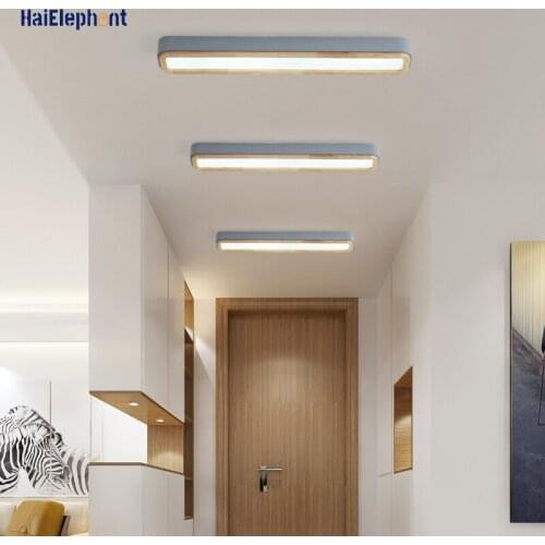 Modern LED Aisle Ceiling Lights For Bedroom Loft Corridor Round Square Rectangle Lamps Home Deco Lighting Luminaria AC 90-260V