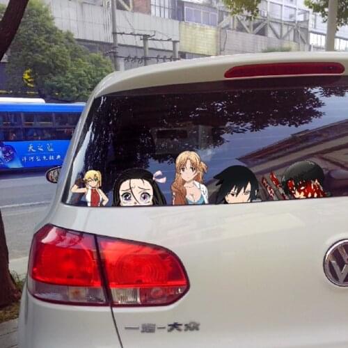 Cartoon Character For Demon Slayer Avatar Waterproof Reflective Car Sticker