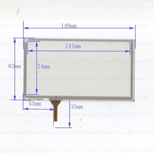 ZhiYuSun ZCR-948 compatible New 6 Inch Touch Screen for 6 GPS GLASS for tble compatible for gps touch