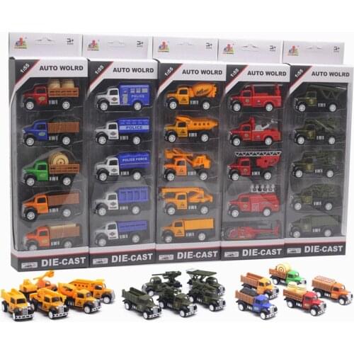 1:64 5pcs/set Kids Toys Sliding Classic Cars Toys Vehicles Gift For Children Loving Toys Gift