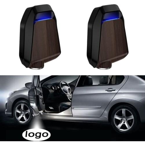 2PCS Led Car Door Welcome Laser Projector Logo Ghost Shadow Light Wireless Car Accessories for Cadillac Universal Car Door Light