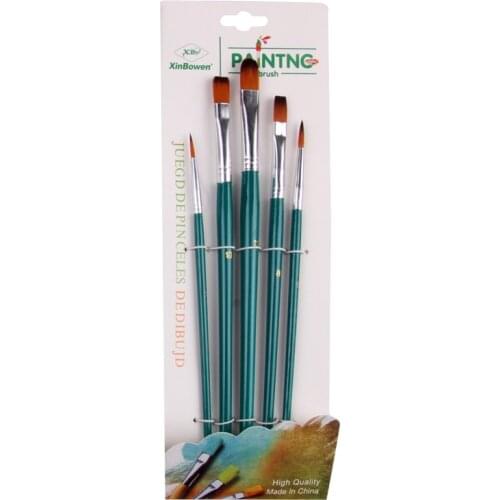 5 multi-head nylon brush set, watercolor acrylic brush, fine art painting tool paint brush set art supplies tools