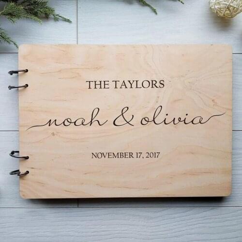 Wedding guest books Album,Custom Guest Book Alternative Photo Album,Wood Engraved Guestbook,Unique Wedding Guest Book,Guest Book