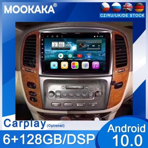 For land cruiser 2003 2004 2005-2007 LEXUS LX470 2004-2006 Car Autoradio Multimedia Player PX6 Tesla Stereo Audio GPS Navi unit
