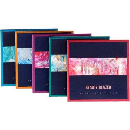 Beauty Glazed 9 Colors Makeup Glitter Eyeshadow Palette Eye Makeup Powder Waterproof Long Lasting Shadow Profissional