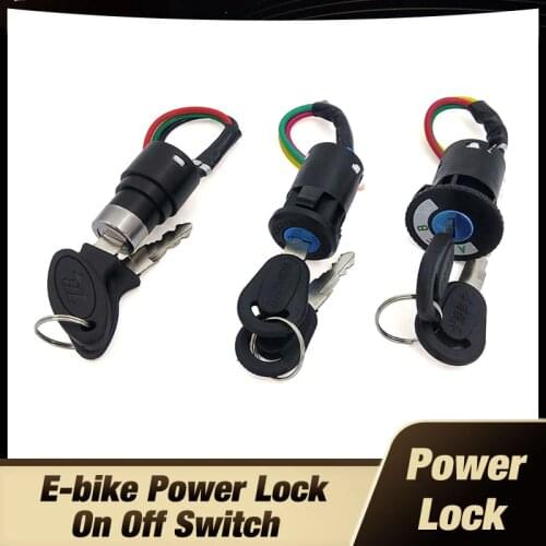 Free Shipping E-bike Electric Bike Power Lock On Off Switch e-lock