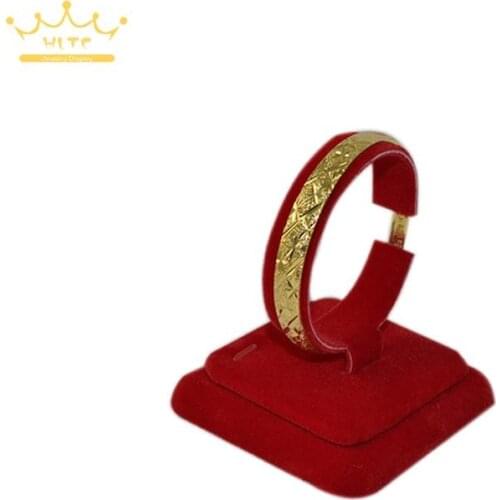 Free Shipping Retail Jewelry display Bangle Watch anklet bracelet holder Stand Red velvet Collar for Fashion Gold Jewelry