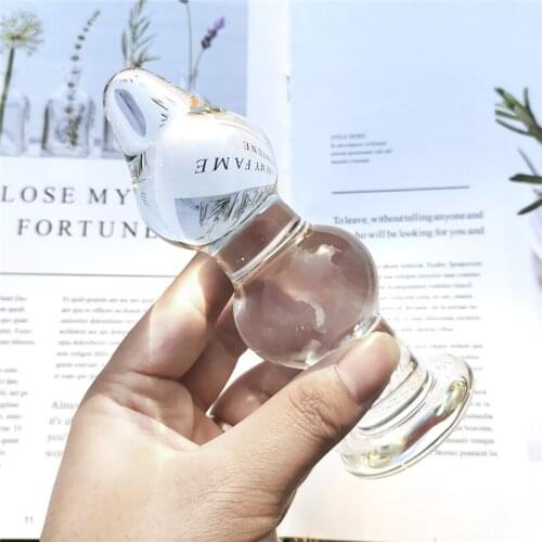 Large Pyrex Glass Anal Beads Big Balls Crystal Dildo Butt Plug Artificial Dick Anus Masturbator Adult Sex Toy for Women