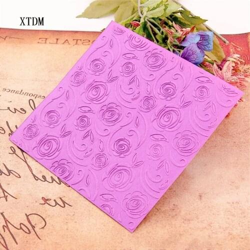 HOT plastic rose craft card making paper card album wedding decoration clip Embossing folders