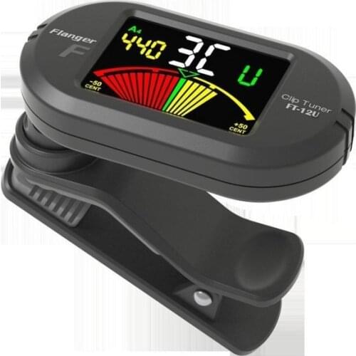 Chromatic Acoustic Guitar Bass Tuner Universal Flanger automatic Wind Afinador Instrument Clip-On Tuner New