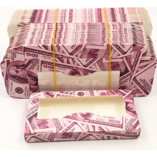 Hot Sale Pink Soft Paper Eyelash Boxes 50pcs/lot Empty Packaging Fit 25mm 22mm Long Eye Lash