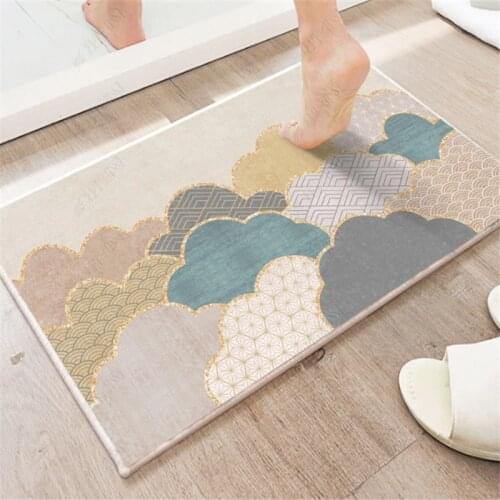 Clouds Pattern mats in the bathroom set Non-slip Interior entrance carpet Doormat Outdoor Floor Mat Absorbent Kitchen Foot Rug