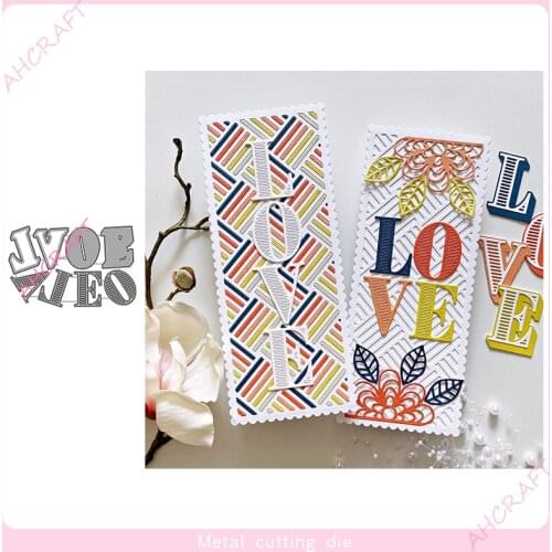 LOVE Words Metal Cutting Dies for DIY Scrapbooking Photo Album Decorative Embossing Paper Card Crafts Die 2021