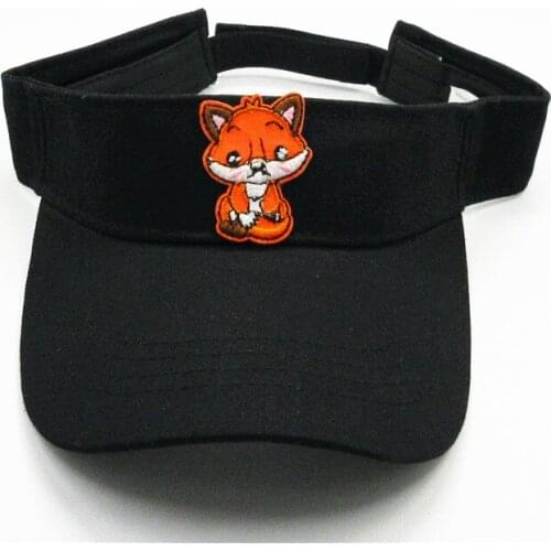 Small Fox embroidery Visors Baseball Cap Adjustable Snapback cap for men and women 124