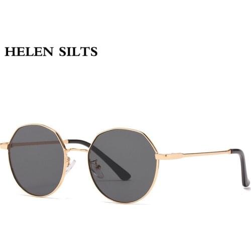 Alloy Polygon Sunglasses Women Men Vintage Sunglasses Square Frame Sun Glasses For Men Retro Eyeglasses Brand Design Eyewear