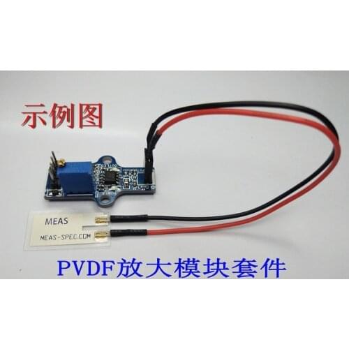 PVDF Piezo Film Kit Piezoelectric Sensor + Charge Amplifier Module with Comparator
