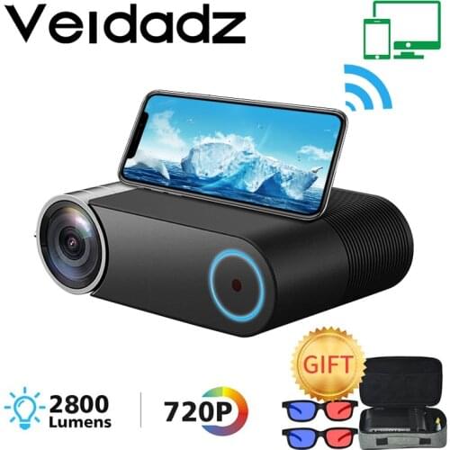 VEIDADZ YG550 LED Portable Projector Native Resolution 1280x720P YG551 WiFi Multi-Screen Video 3D HDMI Media Player