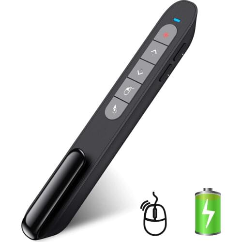 2.4GHz Wireless Red Laser Presenter for Pointers Remote Control with Air Mouse Remote Control PPT for Powerpoint Presentation