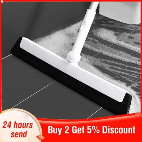 Adhesive free magic broom mop telescopic floor cleaner hand push sweeping wheel cleaning floor mop hair pet broom