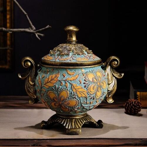 Wedding decoration European Neoclassical Jewelry Box American Mediterranean Style Covered Sundries Receiving Box Atmospheric