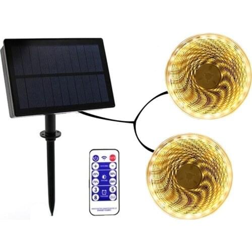 Gylbab Solar Strip Lights 5 10 m 600 Led Night String Fairy Lawn Wedge Outdoor Waterproof Holiday Landscape Party Garden Lamps