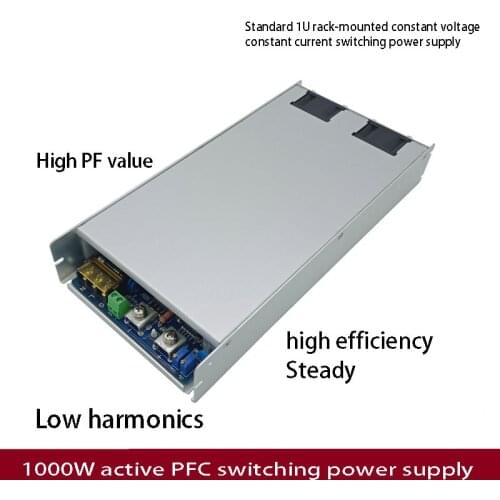 High Power Supply 1200W 1000W AC 220V 110V To DC 24V 36V 60V PFC Adjustable Switching Power Supply Communication 1U Transformer