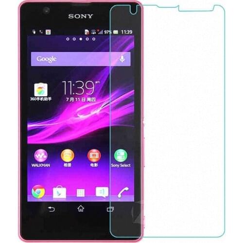 For Sony Xperia ZR M36H Tempered Glass Screen Protector Film For Sony Xperia ZR M36H M36 C5502 C5503 4.6" glass Protective Film