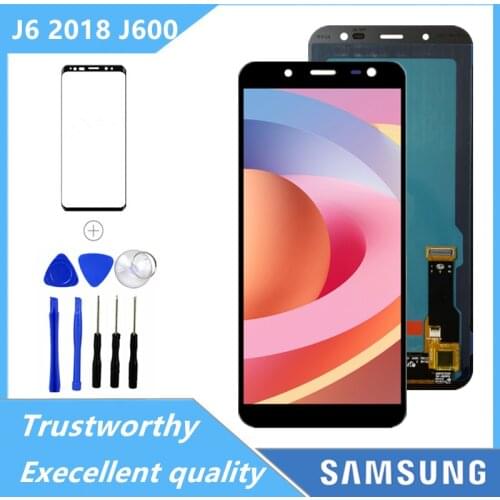 5.6'' Super Amoled J600 LCD For Samsung Galaxy J6 2018 Lcd Display With Touch Screen Assembly For Samusng J600 J600F