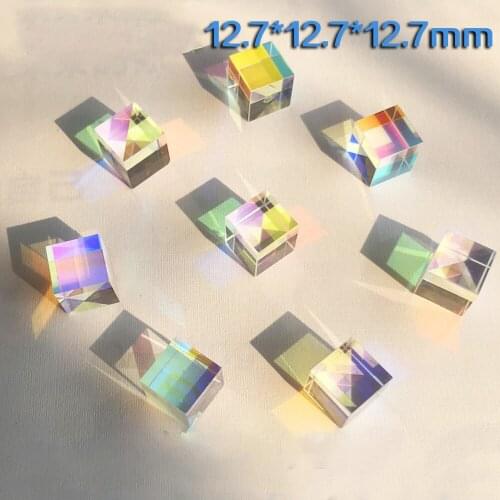 0.5*0.5*0.5/12.7*12.7*12.7MM Cube Principle of Splitting Prism for Hexahedral Bright Optical Experiments Projector
