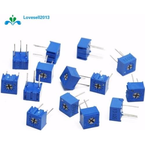 10Pcs 3362P-103 3362 P 10K ohm High Precision Variable Resistor Potentiometer