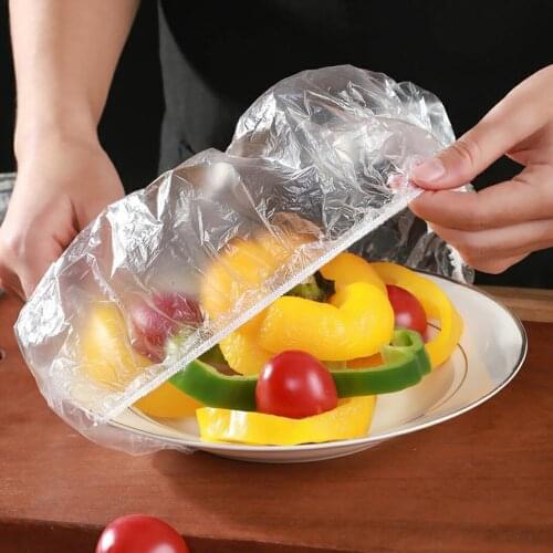 100Pcs Dustproof Disposable Bowl Cover Food Fresh Keeping Vacuum Sealed Bags Food Fresh Keeping Vacuum Sealed Bags