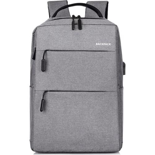 2PCS / LOT Backpack Laptop USB Charging Casual Style Waterproof Bag Mens Womens Anti Thief Multifunction Female Backbag