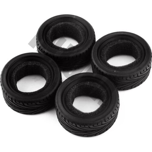 4PCS Rubber Run Flat RC Car Wheel Tire 65*26MM for 1/10 RC On-road Rally Car Kyosho Traxxas Tamiya HSP HPI RC Type Parts
