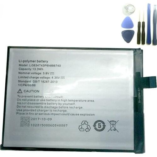 3500mAh Li3834T43P6H886740 Battery for UMI EMAX / UMI IRON For TCL TliS600 3N I718M M2U M2L M2M Phone battery WIth Free TOOLS