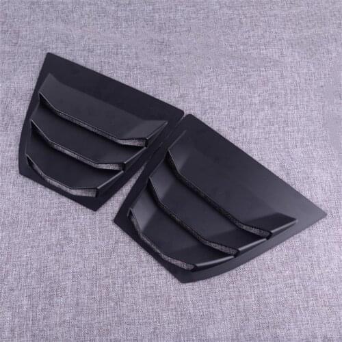 Car Black ABS Rear Side Window Louver Vent Cover Trim Panel Stickers Decor Fit For Mazda 3 Axela 2014 2015 2016 2017 Accessories