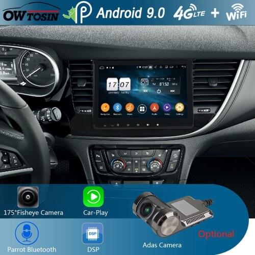 9" IPS Android 9.0 Octa Core 4G RAM+64G ROM Car DVD Player For Opel Mokka 2017 2018 2019 Radio Stereo DSP Adas CarPlay Parrot BT