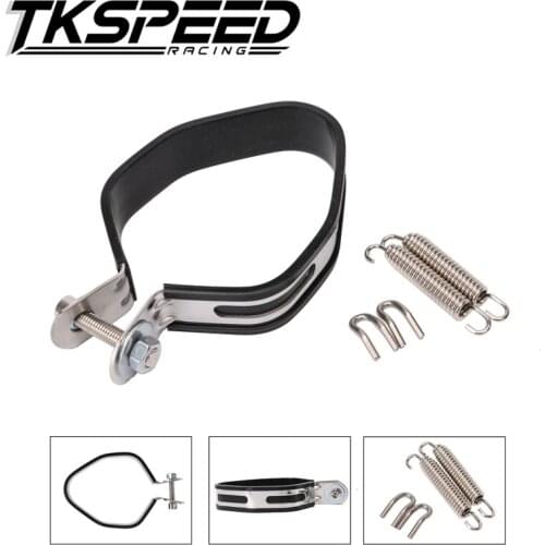 Free Shipping 1pcs Holder Clamp Fixed Ring Support Bracket for Motorcycle Exhaust Pipe Muffler Escape