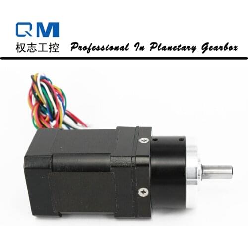 Brushless dc motor nema 17 60W 24V with planetary reduction gearbox ratio 5:1 for peristaltic pump