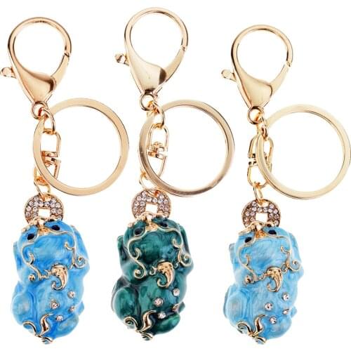 Pi Xiu Lucky Keychains Keyrings Car Women Purse Bag Key Chain