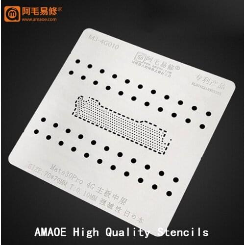 For Huawei Mate 30 pro 4G Board Middle Frame BGA Stencil Motherboard Mid Layer Reball Reballing Tin Plant Net Heat Template